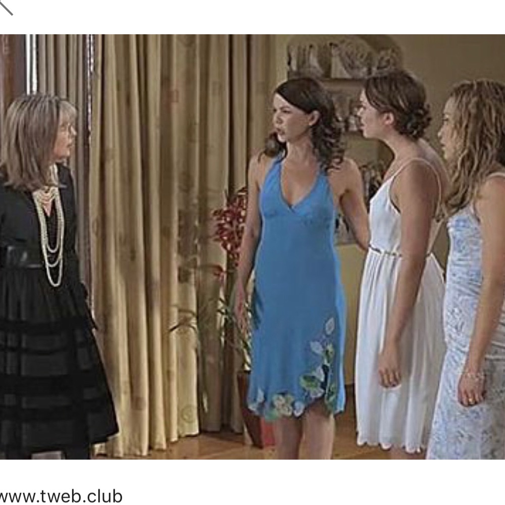 BCBG blue dress, same worn in movie